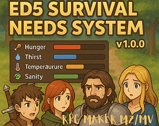 ED5 Survival Needs Plugin for RPG Maker MZ/MV